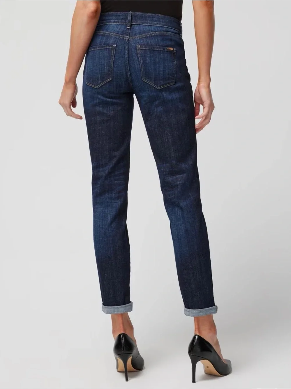WHBM Everyday Soft Girlfriend Mid Rise Jean